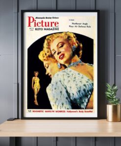 تابلو وینج زیبایی مرلین مونرو مجله پیکچر